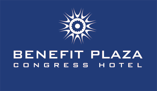 Логотип Benefit Plaza синий